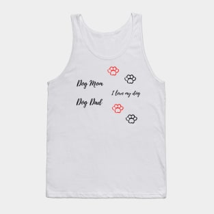 dog lover paws sticker pack design Tank Top